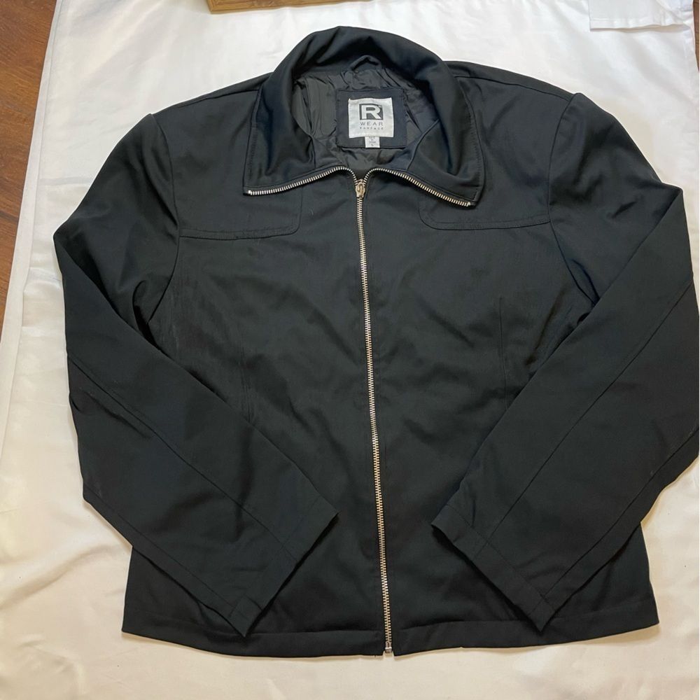 R-Wear Rampage size large black bomber jacket